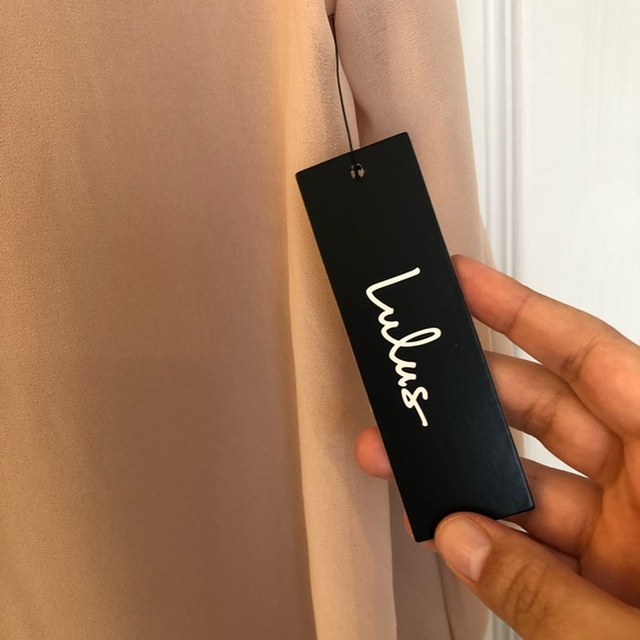 Lulu’s split sleeve mini dress, blush pink, extra small - Picture 4 of 5